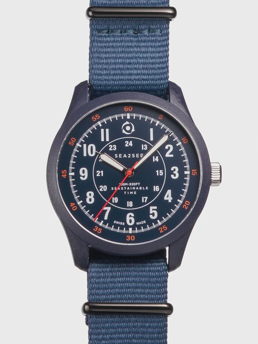 CASE: NAVY BLUE | STRAP: NAVY BLUE | DIAL: NAVY BLUE | SIZE: 41 MM