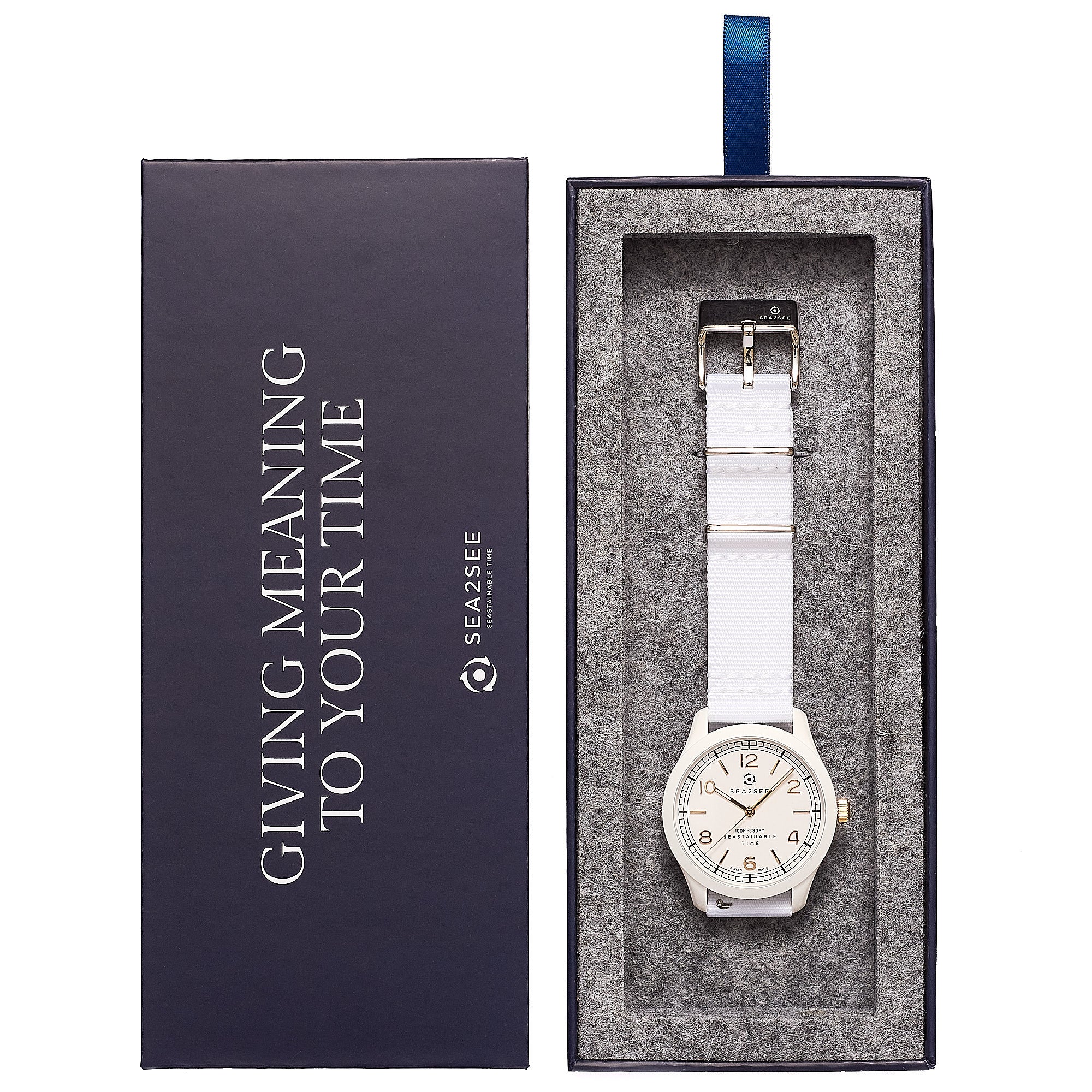 CASE: WHITE | STRAP: WHITE | DIAL: WHITE/GOLD | SIZE: 37 MM