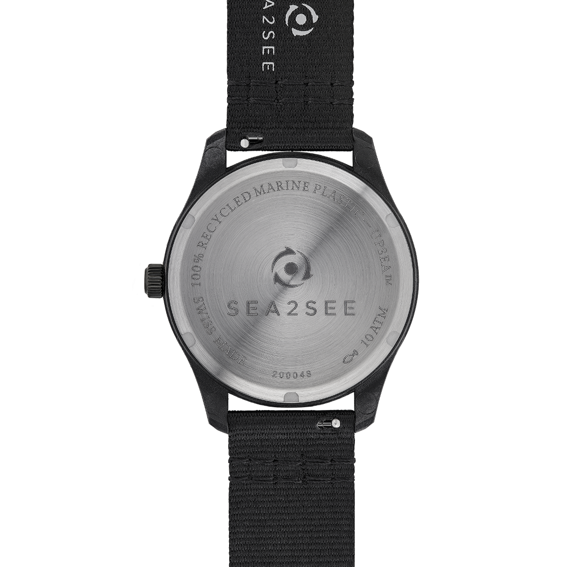 CASE: BLACK | STRAP: BLACK | DIAL: WHITE  | SIZE: 37 MM