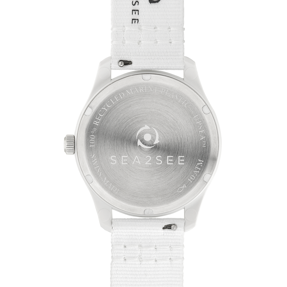 CASE: WHITE | STRAP: WHITE | DIAL: LIGHT BLUE | SIZE: 37 MM