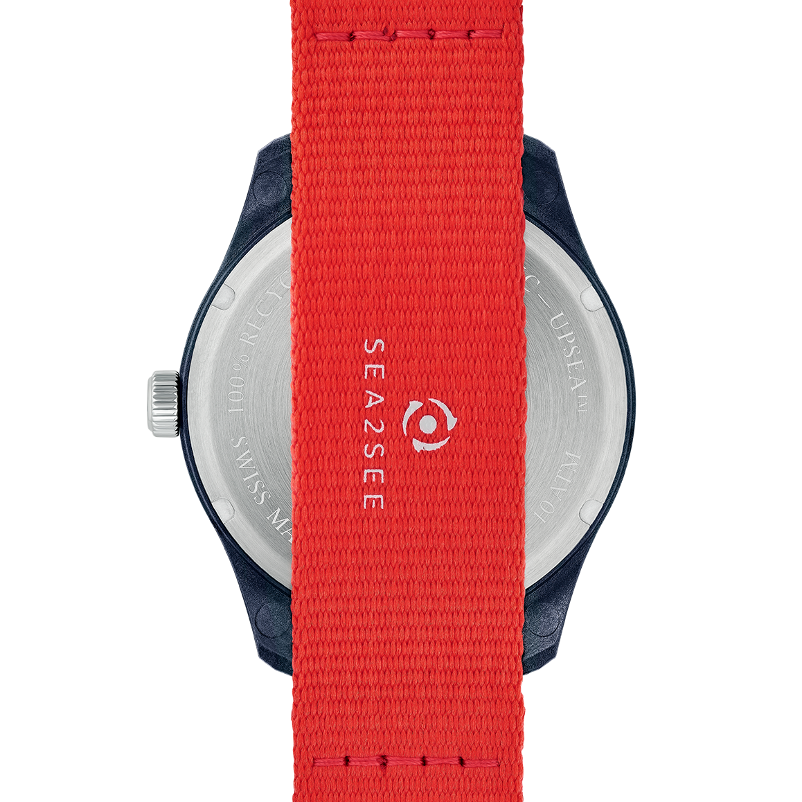 CASE: NAVY BLUE | STRAP: RED | DIAL: NAVY BLUE | SIZE: 41 MM