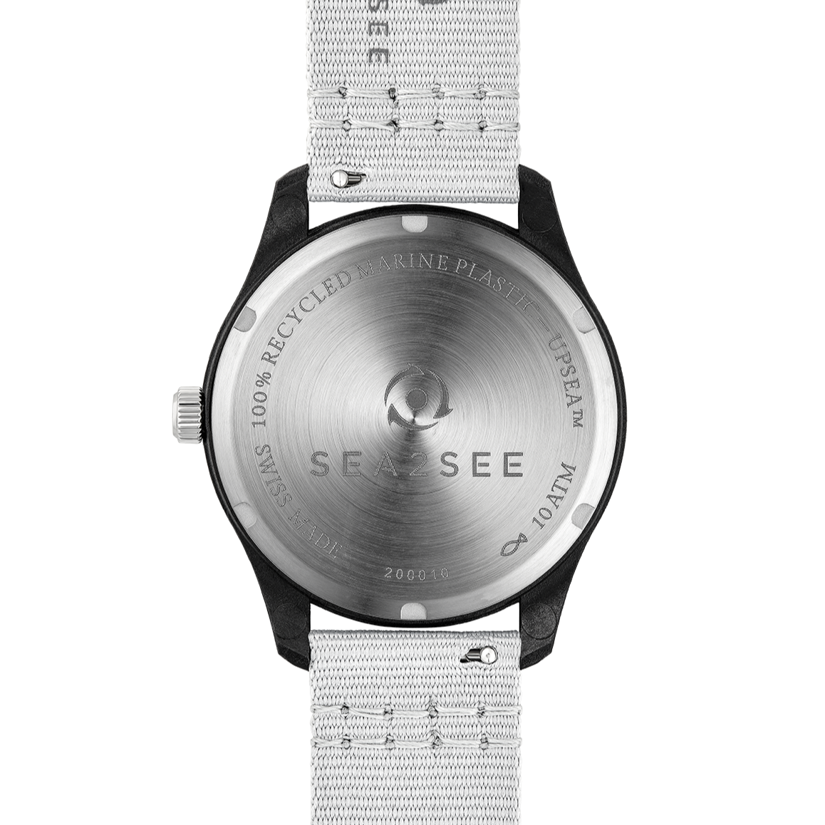 CASE: BLACK | STRAP: GREY | DIAL: GREY  | SIZE: 37 MM