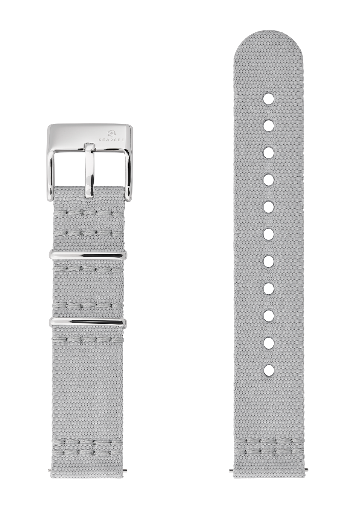 GREY RECYCLED OCEAN PLASTIC WATCH STRAP