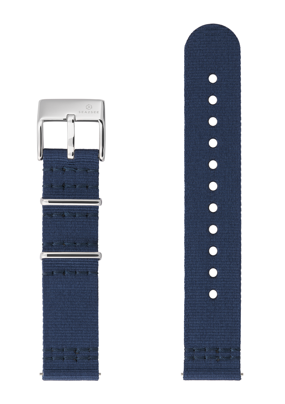 NAVY BLUE RECYCLED OCEAN PLASTIC WATCH STRAP