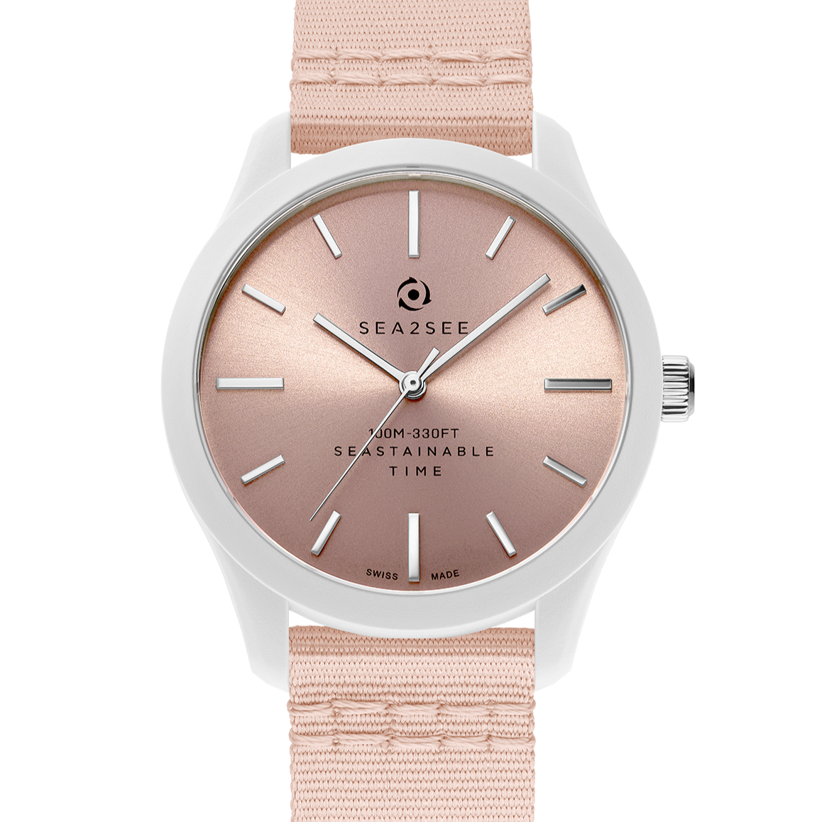 GEHÄUSE: WEISS | ARMBAND: ROSA | ZIFFERBLATT: ROSA | GRÖSSE: 37 MM