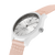 CASE: WHITE | STRAP: PINK | DIAL: WHITE | SIZE: 37 MM