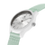 CASE: WHITE | STRAP: LIGHT GREEN | DIAL: WHITE | SIZE: 37 MM