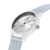 CASE: WHITE | STRAP: LIGHT BLUE | DIAL: WHITE | SIZE: 37 MM