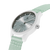 CASE: WHITE | STRAP: LIGHT GREEN | DIAL: LIGHT GREEN | SIZE: 37 MM